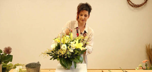 Curso básico de florista. La cesta cláscia