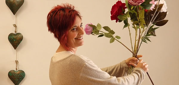 Curso basico florista. La técnica de la espiral para los ramos de flores